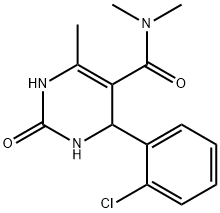 5-Pyrimidinecarboxamide,4-(2-chlorophenyl)-1,2,3,4-tetrahydro-N,N,6-trimethyl-2-oxo-(9CI) 结构式