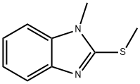 1H-苯并咪唑,1-甲基-2-(甲硫基)-(8CL,9CL) 结构式