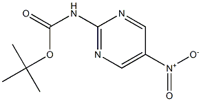 tert-butyl 5-nitropyrimidin-2-ylcarbamate 结构式