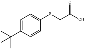 (4-TERT-BUTYLPHENYL)THIO]ACETIC ACID 结构式