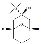 9-Oxabicyclo[3.3.1]nonane-1,3-diol, 3-(1,1-dimethylethyl)-, (1R,3S,5S)-rel- (9CI) 结构式