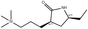 2-Pyrrolidinone,5-ethyl-3-[3-(trimethylsilyl)propyl]-,(3R,5S)-rel-(9CI) 结构式