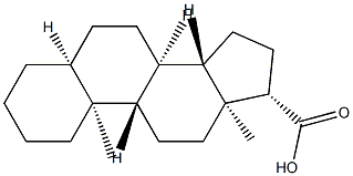 5β-Androstane-17β-carboxylic acid 结构式