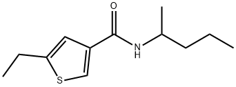 3-Thiophenecarboxamide,5-ethyl-N-(1-methylbutyl)-(9CI) 结构式