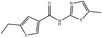 3-Thiophenecarboxamide,5-ethyl-N-(5-methyl-2-thiazolyl)-(9CI) 结构式