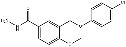 3-[(4-chlorophenoxy)methyl]-4-methoxybenzohydrazide 结构式