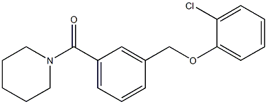 2-chlorophenyl 3-(1-piperidinylcarbonyl)benzyl ether 结构式