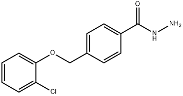 4-((2-氯苯氧基)甲基)苯甲酰肼 结构式