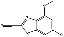 2-Benzothiazolecarbonitrile,6-chloro-4-methoxy-(9CI) 结构式