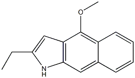 1H-Benz[f]indole,2-ethyl-4-methoxy-(9CI) 结构式