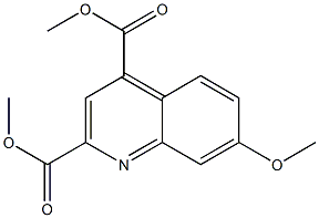 dimethyl 7-methoxyquinoline-2,4-dicarboxylate 结构式