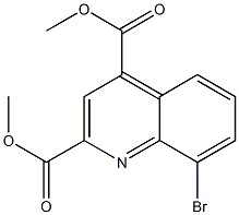 dimethyl 8-bromoquinoline-2,4-dicarboxylate 结构式