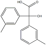 α-Hydroxy-3-methyl-α-(3-methylphenyl)benzeneacetic acid 结构式