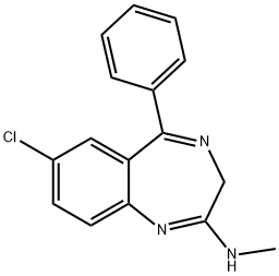 N(4)-desoxychlordiazepoxide 结构式