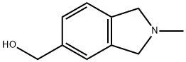 2,3-二氢-2-甲基-1H-异吲哚-5-甲醇 结构式