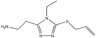 4H-1,2,4-Triazole-3-ethanamine,4-ethyl-5-(2-propenylthio)-(9CI) 结构式