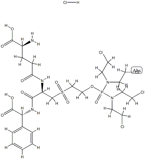 化合物 CANFOSFAMIDE HYDROCHLORIDE 结构式