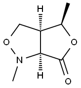 3H,6H-Furo[3,4-c]isoxazol-6-one,tetrahydro-1,4-dimethyl-,(3aR,4S,6aR)-rel-(9CI) 结构式