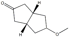 2(1H)-Pentalenone,hexahydro-5-methoxy-,(3a-alpha-,5-alpha-,6a-alpha-)-(9CI) 结构式