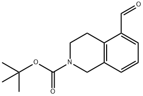 5-甲酰基-3,4-二氢异喹啉-2(1H)-羧酸叔丁酯 结构式