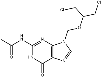 Dedihydroxy N-Acetyl-dichloroganciclovir 结构式