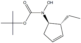 Carbamic acid, [(1R,2R)-2-ethyl-3-cyclopenten-1-yl]hydroxy-, 1,1-dimethylethyl ester, rel- (9CI) 结构式