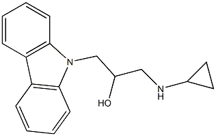 1-(9H-carbazol-9-yl)-3-(cyclopropylamino)-2-propanol 结构式