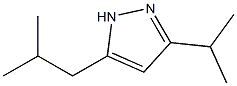 1H-Pyrazole,3-(1-methylethyl)-5-(2-methylpropyl)-(9CI) 结构式