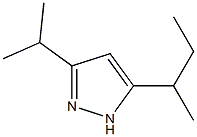 1H-Pyrazole,3-(1-methylethyl)-5-(1-methylpropyl)-(9CI) 结构式