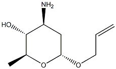 alpha-L-arabino-Hexopyranoside,2-propenyl3-amino-2,3,6-trideoxy-(9CI) 结构式