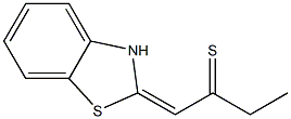 2-Butanethione,1-(2-benzothiazolinylidene)-(8CI) 结构式