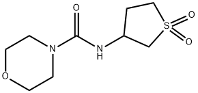 4-Morpholinecarboxamide,N-(tetrahydro-1,1-dioxido-3-thienyl)-(9CI) 结构式