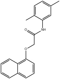 N-(2,5-dimethylphenyl)-2-(1-naphthyloxy)acetamide 结构式