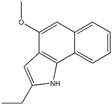 1H-Benz[g]indole,2-ethyl-4-methoxy-(9CI) 结构式