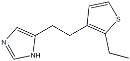 1H-Imidazole,4-[2-(2-ethyl-3-thienyl)ethyl]-(9CI) 结构式