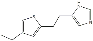 1H-Imidazole,4-[2-(4-ethyl-2-thienyl)ethyl]-(9CI) 结构式