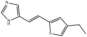 1H-Imidazole,4-[(1E)-2-(4-ethyl-2-thienyl)ethenyl]-(9CI) 结构式