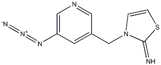 2(3H)-Thiazolimine,  3-[(5-azido-3-pyridinyl)methyl]- 结构式