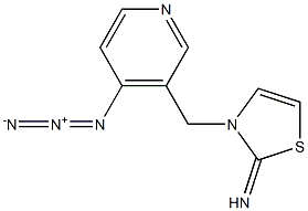 2(3H)-Thiazolimine,  3-[(4-azido-3-pyridinyl)methyl]- 结构式