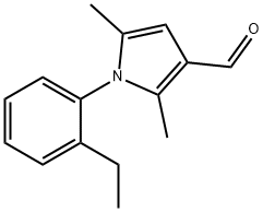 1-(2-乙基苯基)-2,5-二甲基-1H-吡咯-3-甲醛 结构式