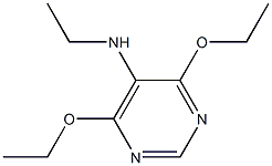 5-Pyrimidinamine,4,6-diethoxy-N-ethyl-(9CI) 结构式