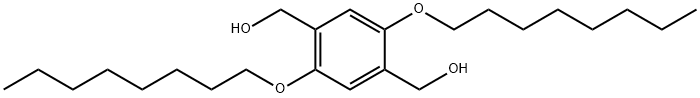 2,5-双(辛氧基)-1,4-双(羟甲基)苯 结构式