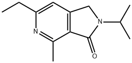 3H-Pyrrolo[3,4-c]pyridin-3-one,6-ethyl-1,2-dihydro-4-methyl-2-(1-methylethyl)-(9CI) 结构式