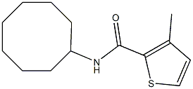 2-Thiophenecarboxamide,N-cyclooctyl-3-methyl-(9CI) 结构式