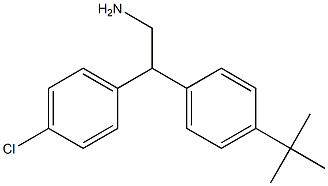 2-(4-tert-butylphenyl)-2-(4-chlorophenyl)ethylamine 结构式