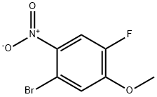 1-bromo-4-fluoro-5-methoxy-2-nitrobenzene 结构式