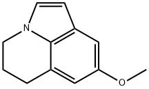 4H-Pyrrolo[3,2,1-ij]quinoline,5,6-dihydro-8-methoxy-(9CI) 结构式