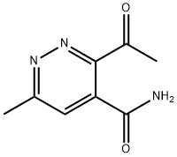 4-Pyridazinecarboxamide,3-acetyl-6-methyl-(9CI) 结构式