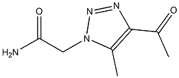 1H-1,2,3-Triazole-1-acetamide,4-acetyl-5-methyl-(9CI) 结构式