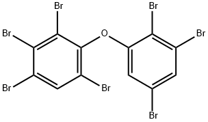 1,2,3,5-四溴-4-(2,3,5-三溴苯氧基)苯 结构式